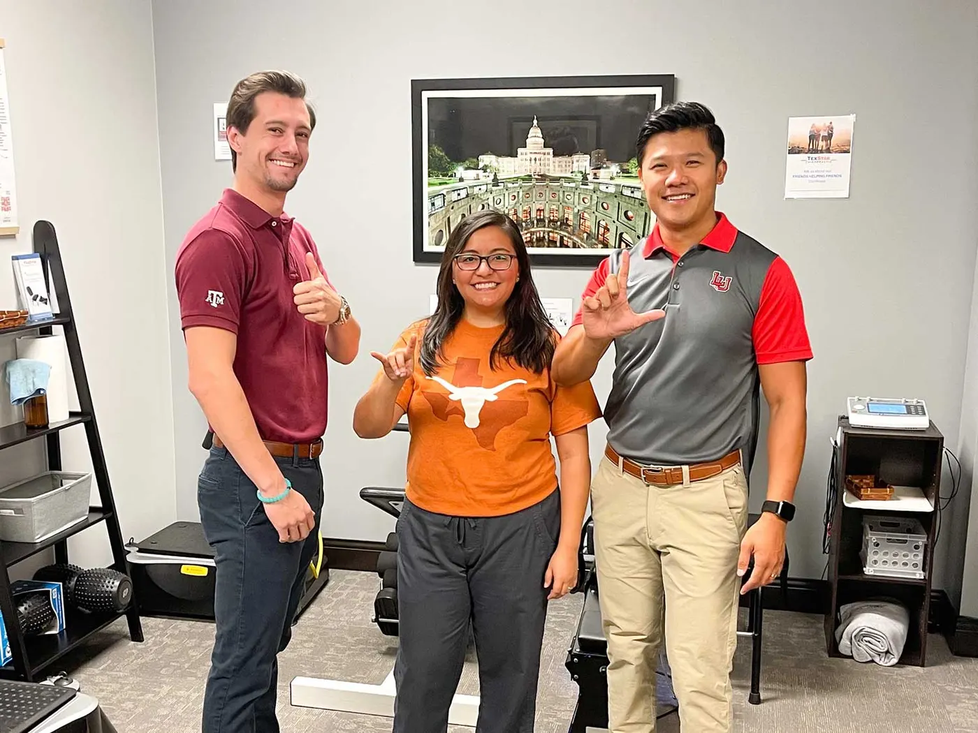 College Colors Day at TexStar Chiropractic!