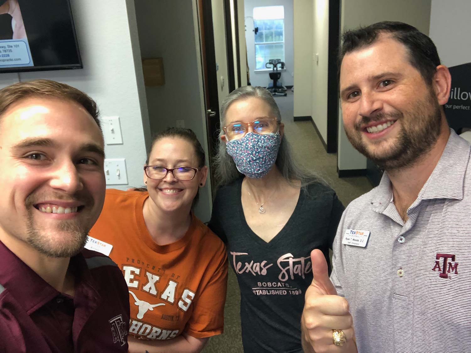 College Colors Day at TexStar Chiropractic!