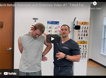 TexStar Chiropractic's Neck Pain Relief Exercise Video #7: “Tilted Forward  Flexion” - TexStar Chiropractic