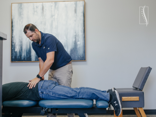 Dr Ryan Woods Adjusting Lumbar Spine