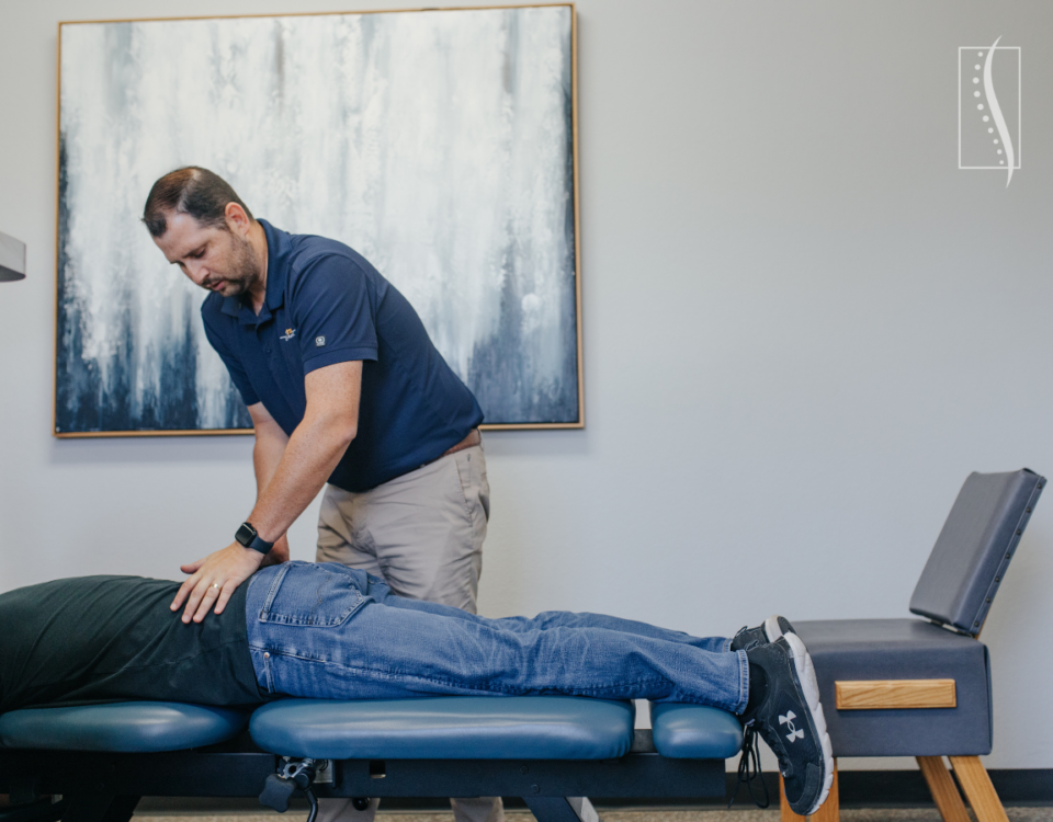 Dr Ryan Woods Adjusting Lumbar Spine